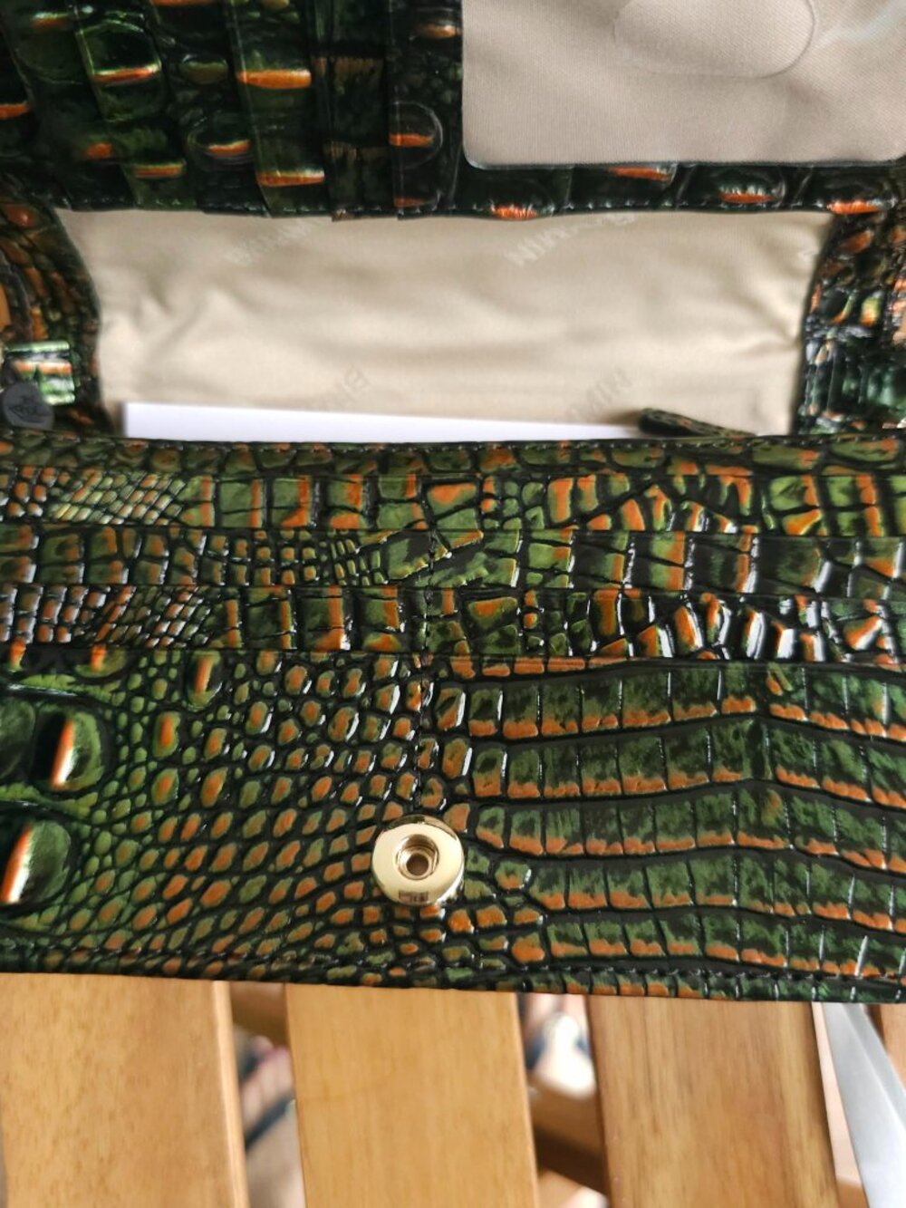 NWT Brahmin Minuette Samba Green Leather Crossbody Handbag - Picture 12 of 12
